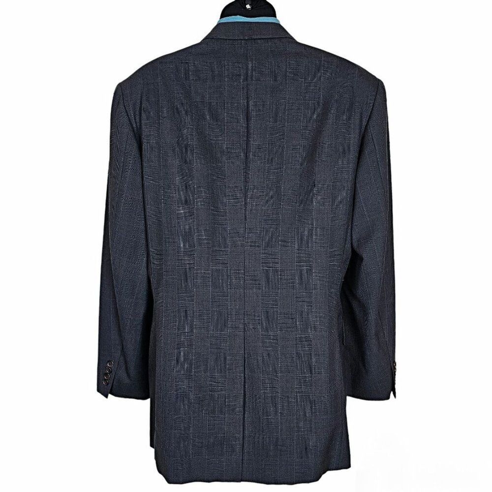 Vintage Polo University Club by Ralph Lauren Wool Suit Jacket Windowpane Size 40 - Picture 2 of 9